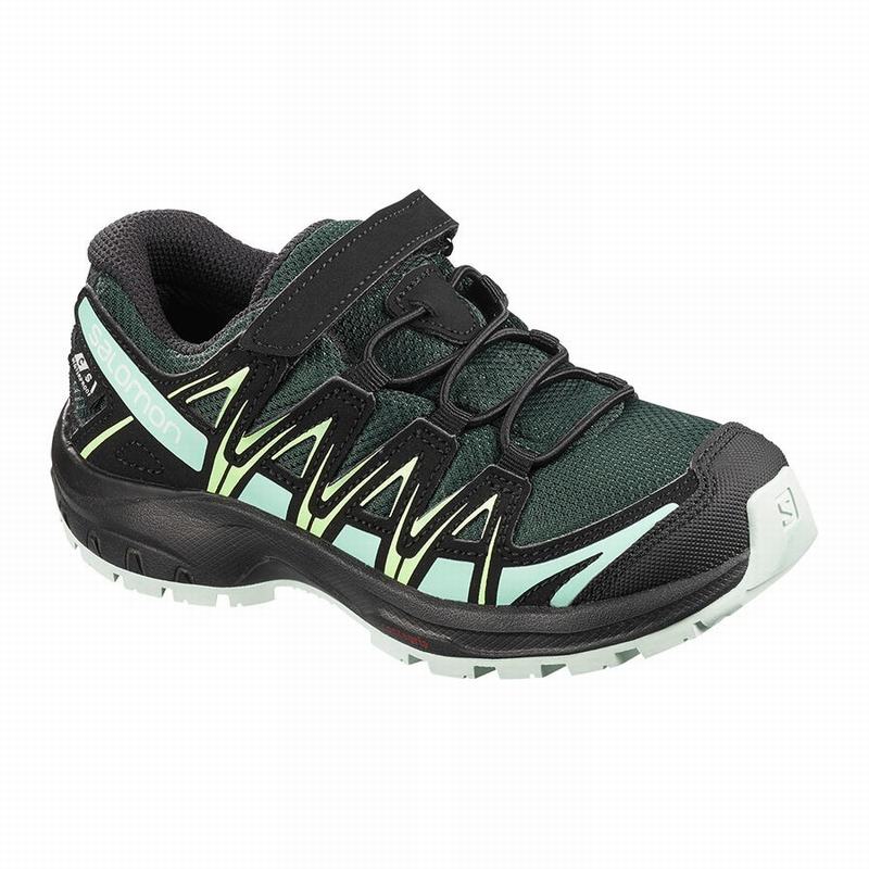 Salomon XA PRO 3D CSWP K Zapatillas Trail Running Niños - Verde / Negras - Colombia (68539-KPBW)